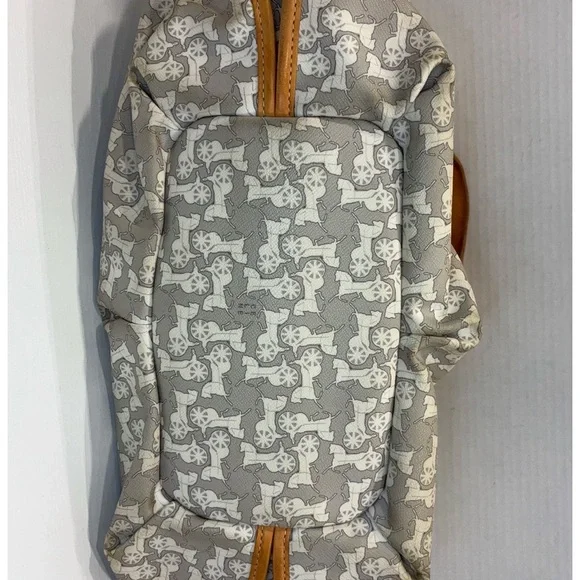 Celine Tan and Gray Shoulder Bag Leather Straps EUC Rare
